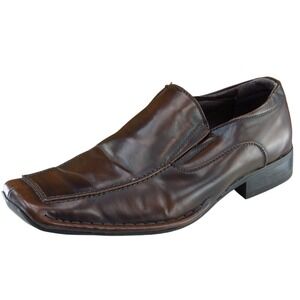 Borelli Shoes Sz 9 M Brown Loafer Leather Men Miami